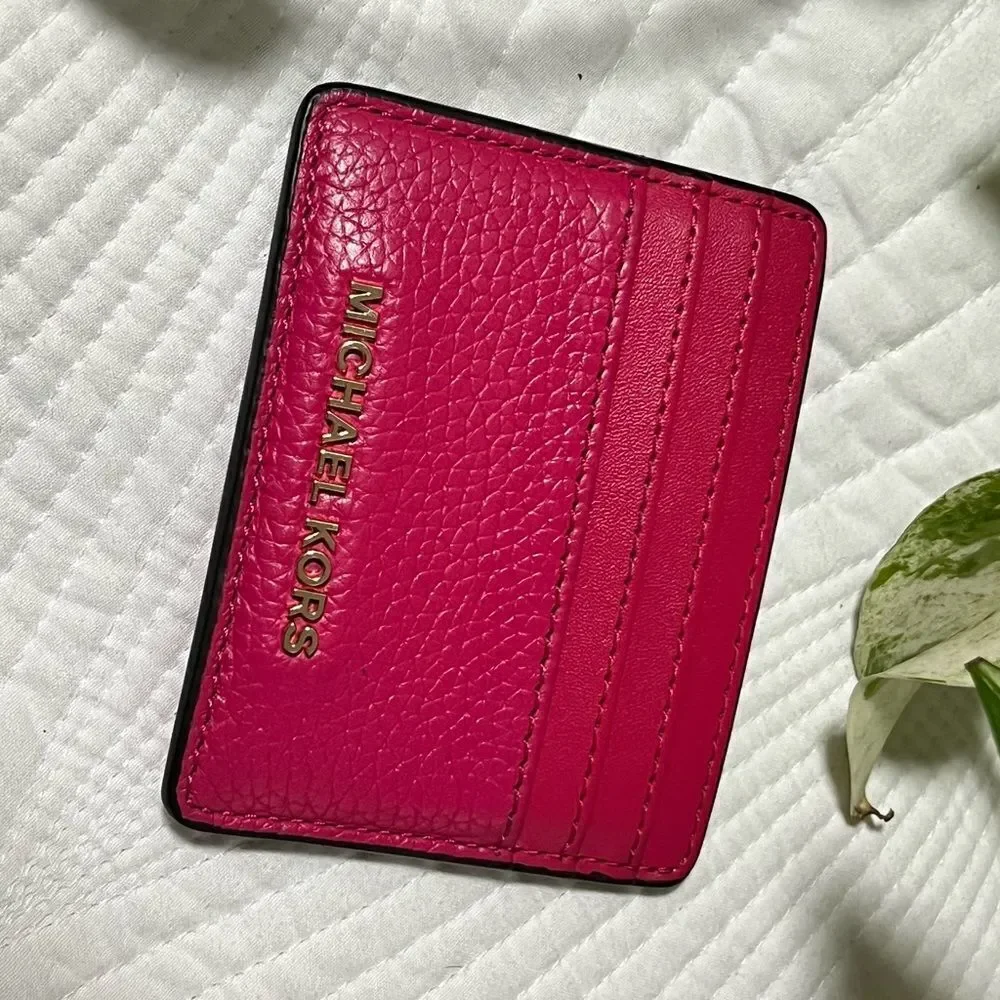 NWT Michael Kors Pink Card Holder